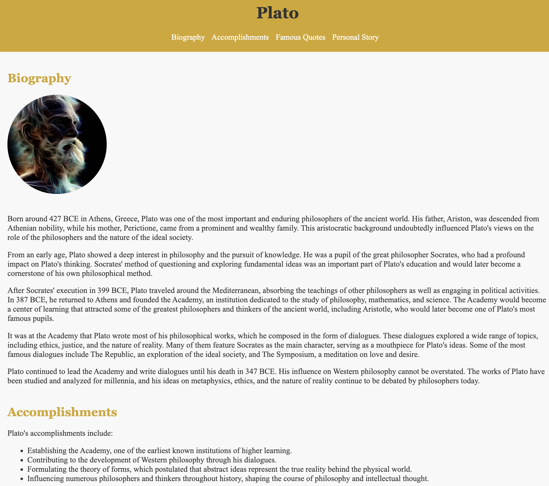 Plato Website